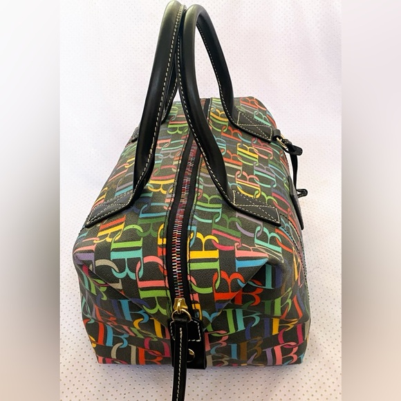 Dooney and Bourke retro scribble duffel(rainbow)HTF - Picture 3 of 14